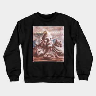 Vegan Ogre with Text Crewneck Sweatshirt